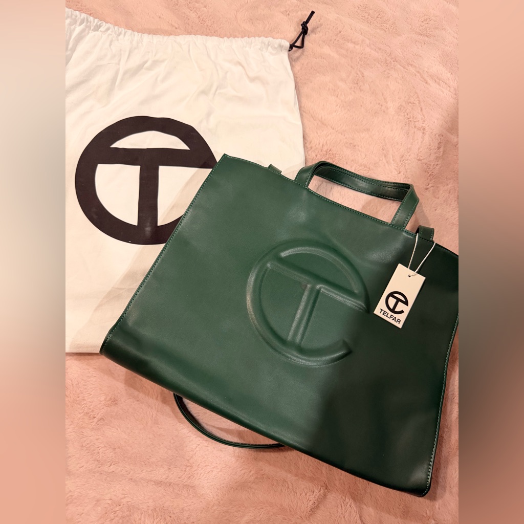 Telfar Dark Green Medium Tote Bag